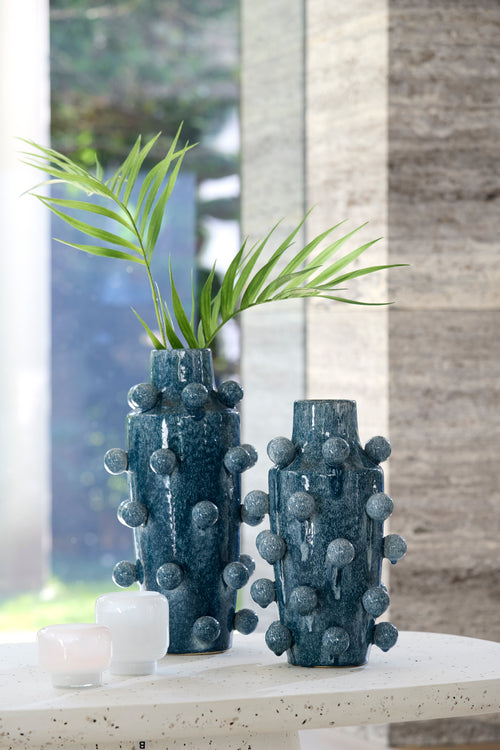 Light & Living vaas MOLLY - Ø23x43cm - blauw - vtwonen shop