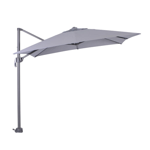 Hawaii parasol S - 250x250 cm - carbon black - licht grijs - vtwonen shop
