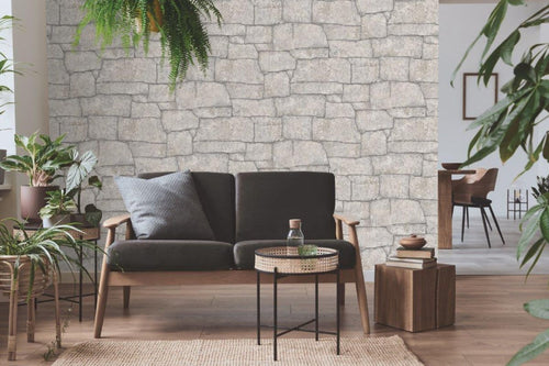 Erismann behang steen beige - 53 cm x 10.05 m - 661449 - vtwonen shop