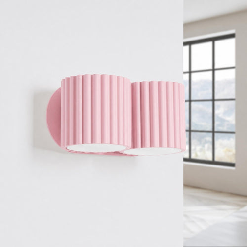 Sollux Lighting Wandlamp AURA 2 roze G9 - 21x12x10cm