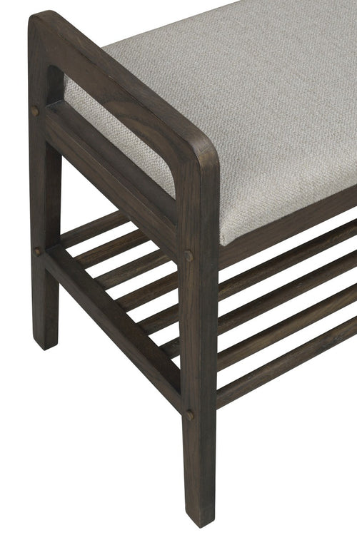 Rowico Home Inverness eikenhouten bankje met zitkussen - 75 x 55 cm - vtwonen shop