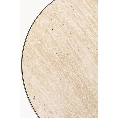 Kare Design Salontafel Cono Travertino Ø70cm eik
