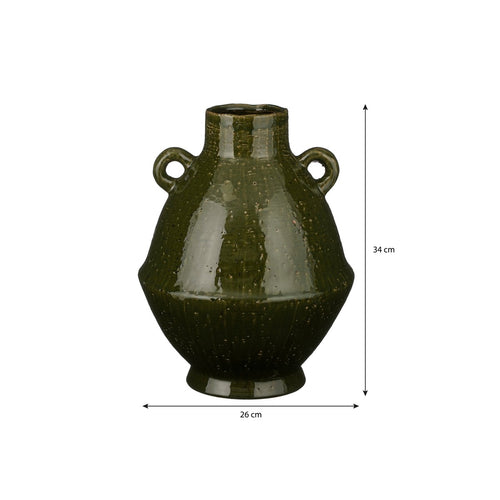 Mica Decorations  Elena Vaas - H34 x Ø26 cm - Keramiek - Groen