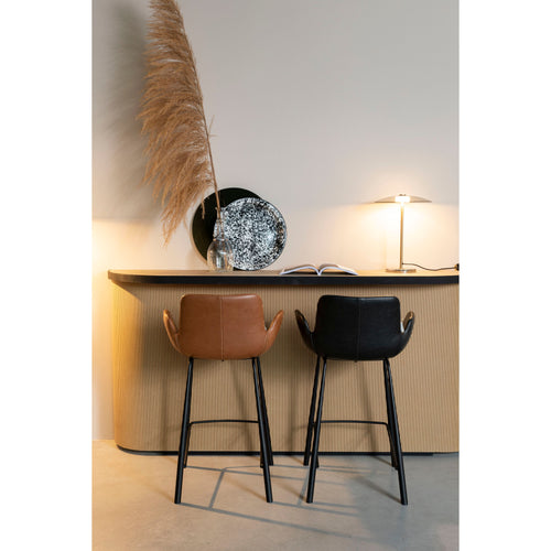 Zuiver Brit LL Barkrukken Zwart - Set van 2 - vtwonen shop