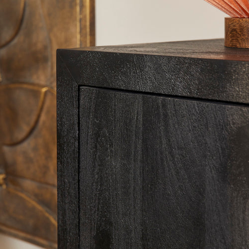 StarFurn Dressoir Brussel - Zwart Hout - 150x45x80cm - vtwonen shop