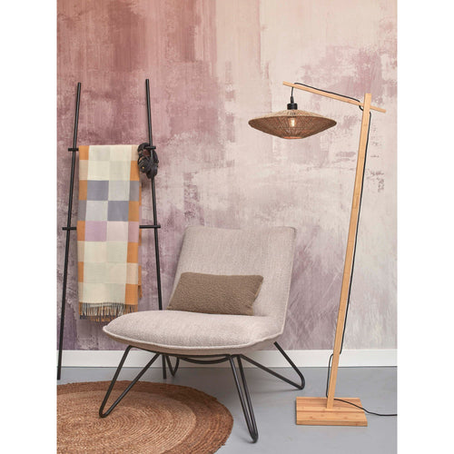 GOOD&MOJO vloerlamp Iguazu - bruin - Ø30cm - vtwonen shop