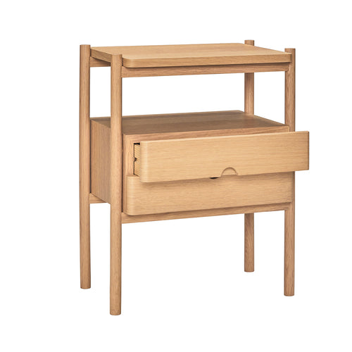 Hübsch nachtkastje Appeal - mdf/eikenfineer/eikenhout - 45x31xh57cm - vtwonen shop