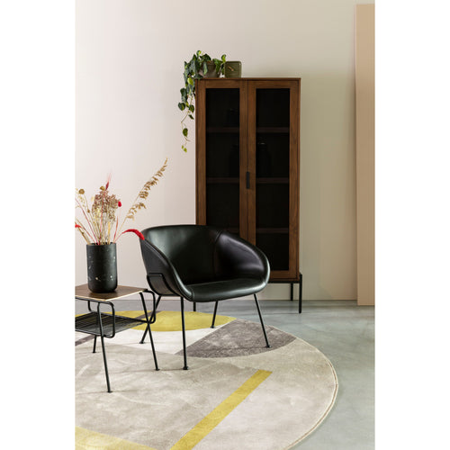 Zuiver Hilton Rond Vloerkleed '240 Grijs/Geel - vtwonen shop