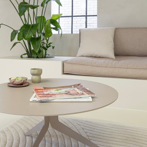 Spinder Design salontafel Daley - Silky Taupe - Ø 80 - vtwonen shop