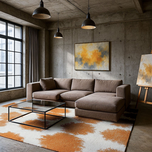 Lola&Moi vloerkleed Pastaga - geel -240x340cm - vtwonen shop