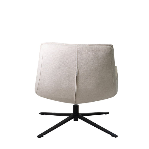 Giga Meubel Fauteuil Mattis - Stof/Metaal - Beige - vtwonen shop