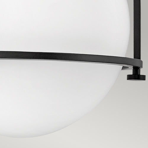 Elstead Hinkley Somerset Globe Plafondlamp Zwart