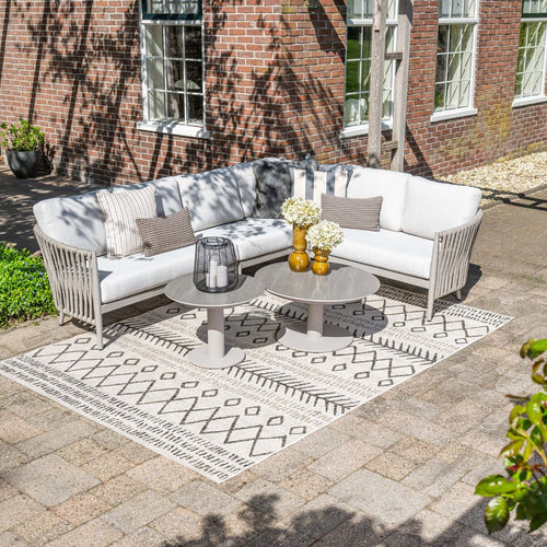 Garden Impressions Loungeset Devin hoek 5-delig - Monte Carlo loungetafels