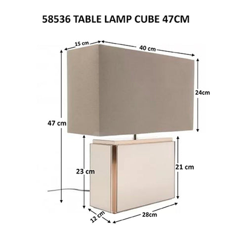 Kare Design Tafellamp Cube 47cm