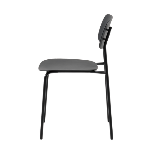 Olivine Julan Kunststof Eetkamerstoel Zwart - vtwonen shop