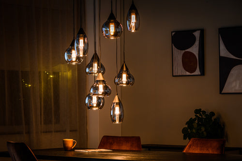 Duverger® hanglamp Noël - gerookt glas - 9 lichtpunten - vtwonen shop