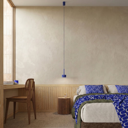 Sollux Lighting Hanglamp AURA 1 ultramarijn Gx53 - 10x10x125cm