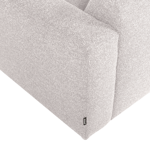 WOOOD 1,5-zits bank arm rechts Mojo Base - Bouclé - Ecru - 74x145x97