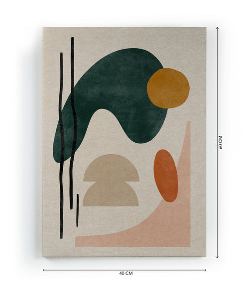 Canvas 60x40 Abstract landschap afdruk - vtwonen shop