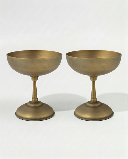 vtwonen - Coupes - Metaal - Goud - 9cm - Set van 2