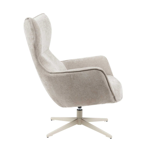 StarFurn Fauteuil Julia - Taupe Stof - Draaibaar - vtwonen shop