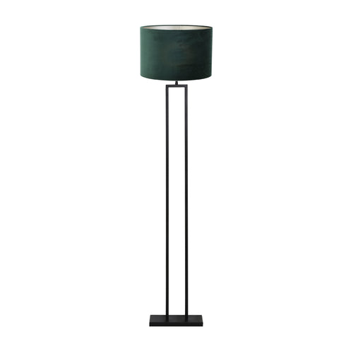 Light & Living vloerlamp Shiva/Velours - zwart, donkergroen - 40x40x170cm - vtwonen shop
