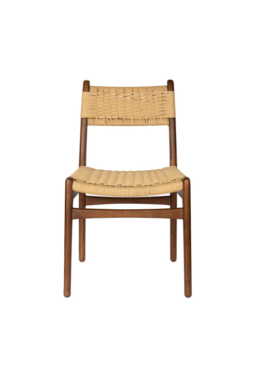 Dutchbone Cecile Eetkamerstoelen Hout Walnoot kleur - Set van 2 - vtwonen shop