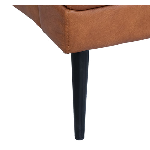 Furnhouse chaise longue bank links Soul - Cognacbruin - Leer - 155x233x88