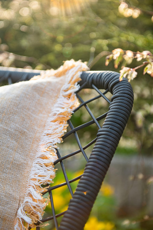 Garden Impressions Dido tuinstoelen set van 4 zwart rope