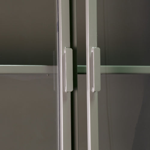 New Routz Vitrinekast Garland 4-deurs olijfgroen