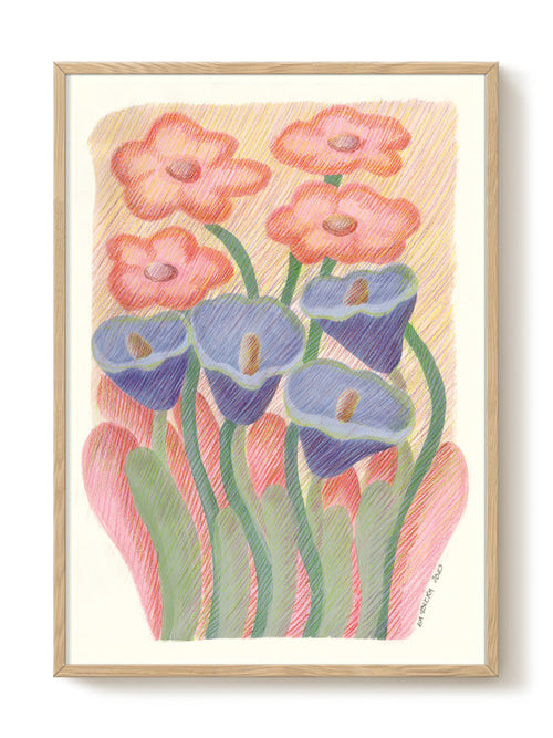 Iga Kosicka - Flowers for her II - PSTR studio Kunst Poster - vtwonen shop