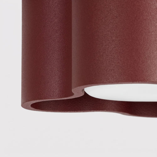 Sollux Lighting Plafondlamp OVIO 1 bordeaux Gx53 - 12x12x6cm