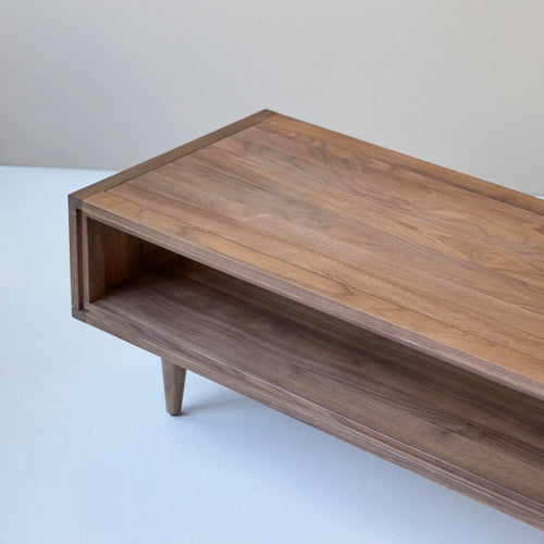 Tikamoon Massief notenhouten salontafel - Donkerbruin - vtwonen shop