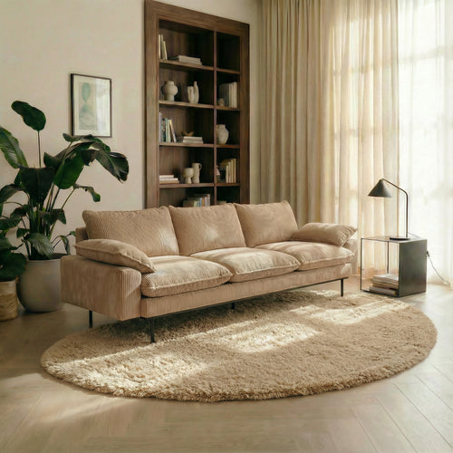 Mrcarpet Organisch Hoogpolig vloerkleed Bruin/taupe Nesto 240 x 340cm - vtwonen shop