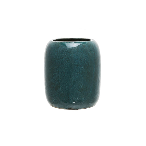 Sia Deco Vaas Decoratief - turkoois groen - gres - H20 - vtwonen shop