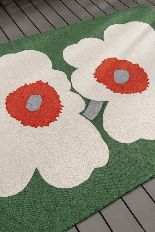 Vloerkleed Marimekko Unikko 60th Anniver Gr outdoor 433007 250x350 cm - vtwonen shop