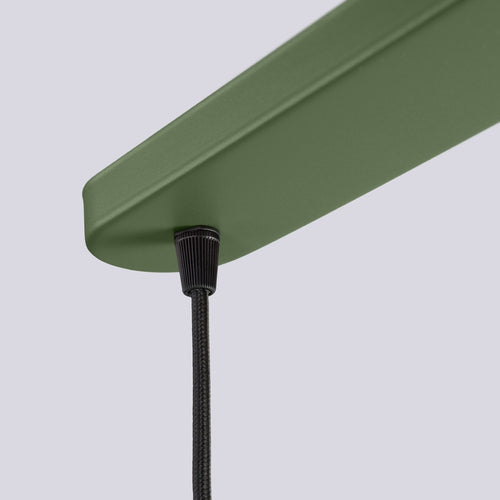 Sollux Lighting Hanglamp HALO 3L olijfgroen - 40x6x120cm