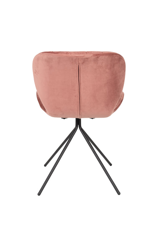 Zuiver OMG Velvet Eetkamerstoelen Roze - Set van 2 - vtwonen shop