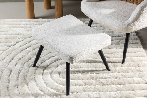 Rebellenclub Fauteuil Malo - Wit bouclé - vtwonen shop