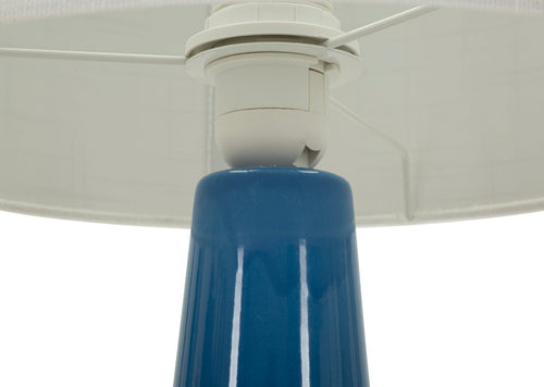 Mauro Ferretti tafellamp - Ø 30x51,5 cm - blauw/wit