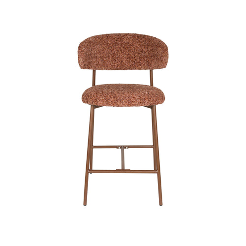 Housecraft Living Claes Barkrukken rugleuning 65 cm Terra - Set van 2