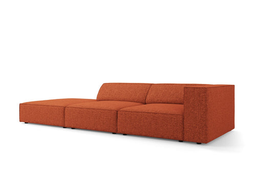Cosmopolitan Design linker bank Arendal 4-zits, chenille, terracotta - 102x262x70cm