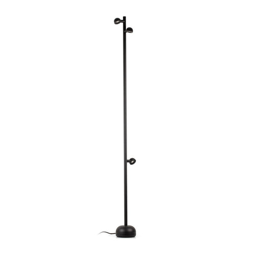 Faro BROT - Geïntegreerde LED vloerlamp multi-arm zwart, 2700K