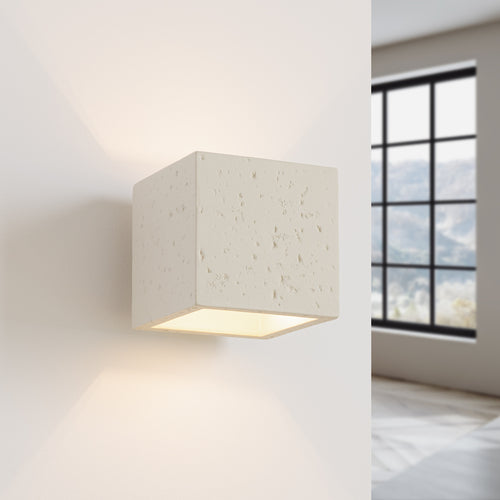 Sollux Lighting Wandlamp QUAD beton beige - 10x12x10cm