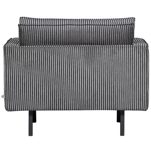 BePureHome fauteuil Rodeo - Streep - Zwart/Grijs - 85x105x86 cm - vtwonen shop