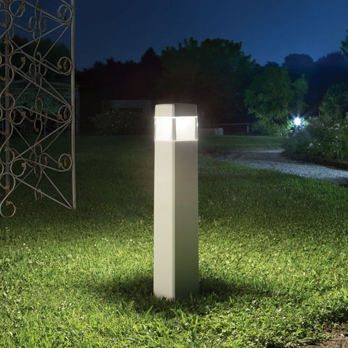 Ideal Lux Elisa - 1 Light Outdoor Tuinpaal Wit IP44