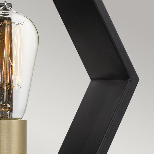 Elstead Quoizel Bismarck Wandlamp Aarde Zwart