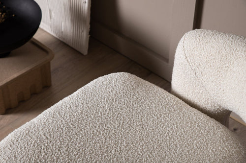 Rebellenclub Fauteuil Akando - Wit Bouclé - vtwonen shop