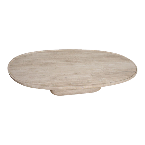 Raw materials salontafel Travertin - ovaal - 140x60x30 cm - vtwonen shop