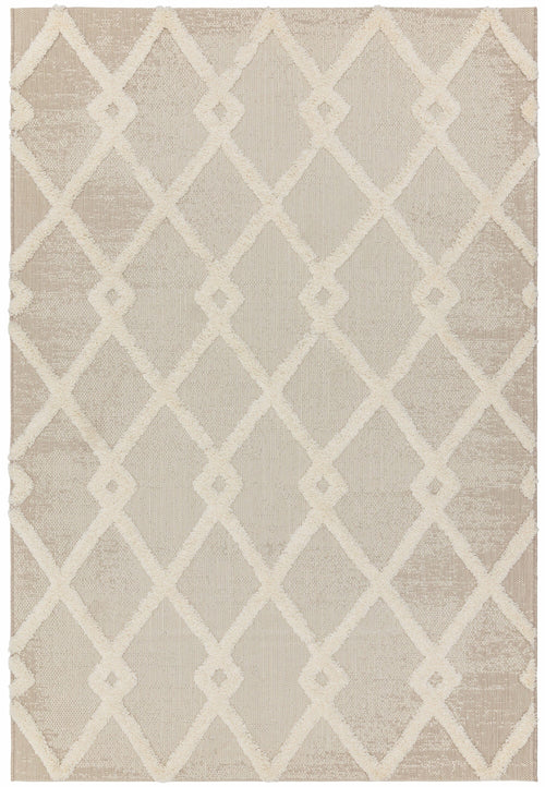 Vloerkleed Easy Living Monty MN07 Beige/Cream Diamond 80x150 cm - vtwonen shop